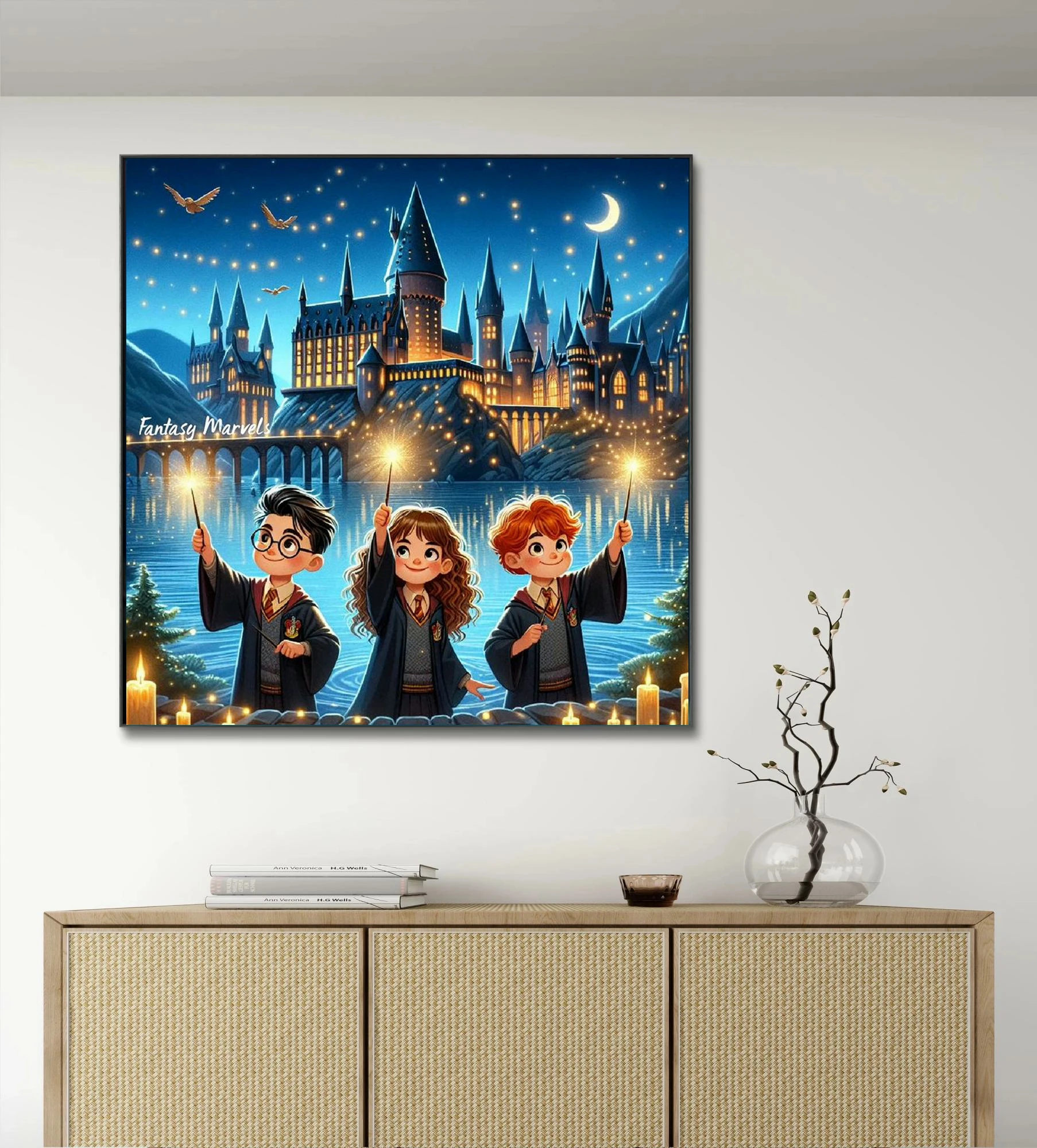 Harry Potter Magic School Hogwarts Diamond Painting Cross Stitch Set 5D DIY Art Mosaic Embroidery Home Decor Handcraft Gift