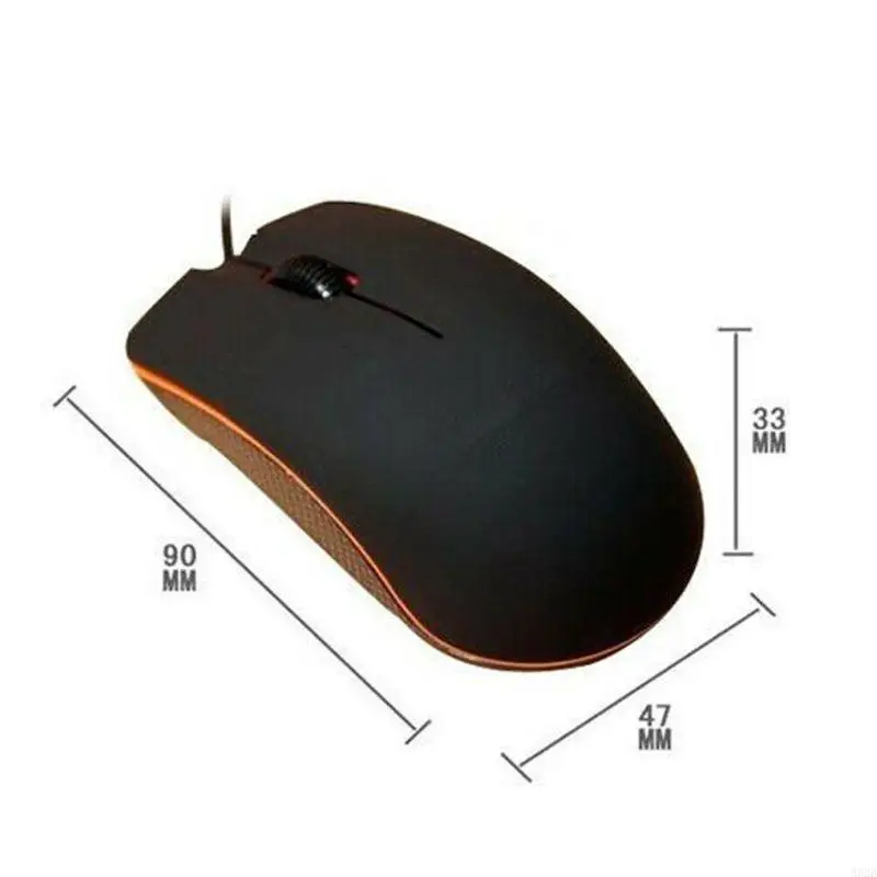 A52B M20 Gaming Mouse E-Sport Big Mouse Usb 3-Key 1200dpi High Mouse Long Service Life 130cm/51.2in