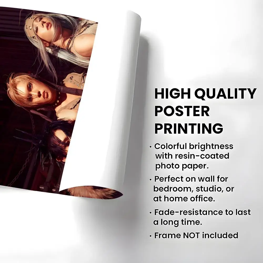 Idol Group XLOV Poster Self-adhesive Art Waterproof Paper Sticker Coffee House Bar Room Wall Decor