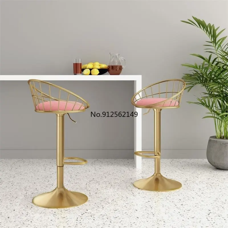 Gold Waiting Dining Room Chairs Living Room Backrest Modern Office Relaxing Chair Design Makeup Terrace Cadeiras Furniture