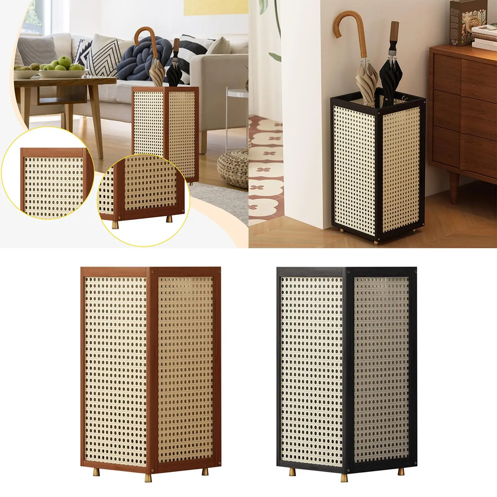 

Umbrella Holder Organizer Versatile Removable Water Tray Sturdy Decorative