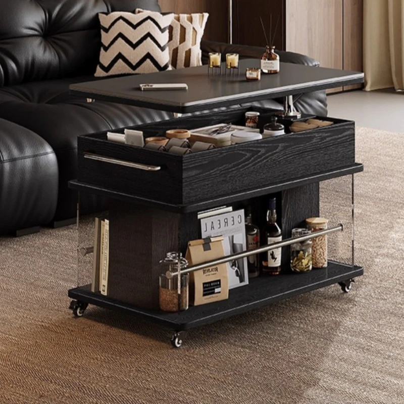 

Movable lifting coffee table modern multifunctional living room coffee table extendable mesas centro de salón interior furniture