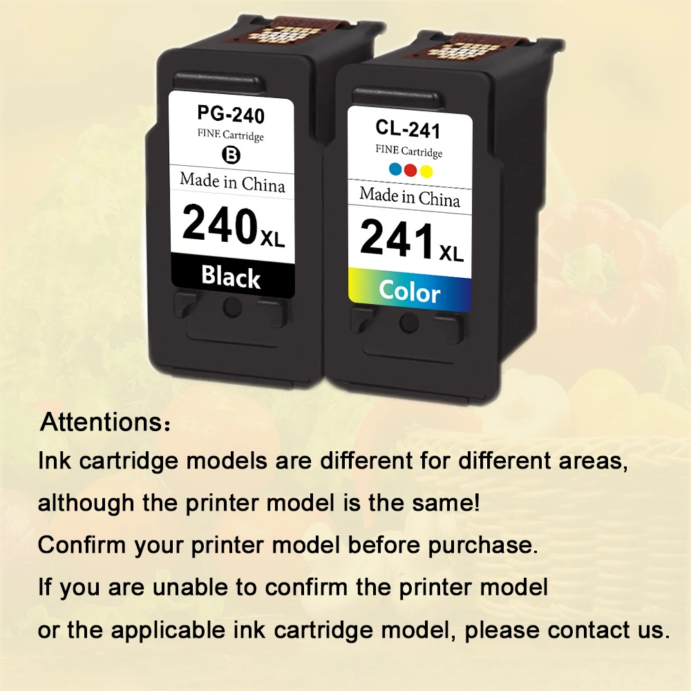 PG 240 CL 241 Ink Cartridge for Canon PG-240 CL-241 PG240 CL241 for Pixma MX452 MX472 MX512 MX522 MG4220 MG4120 MG2220 printer