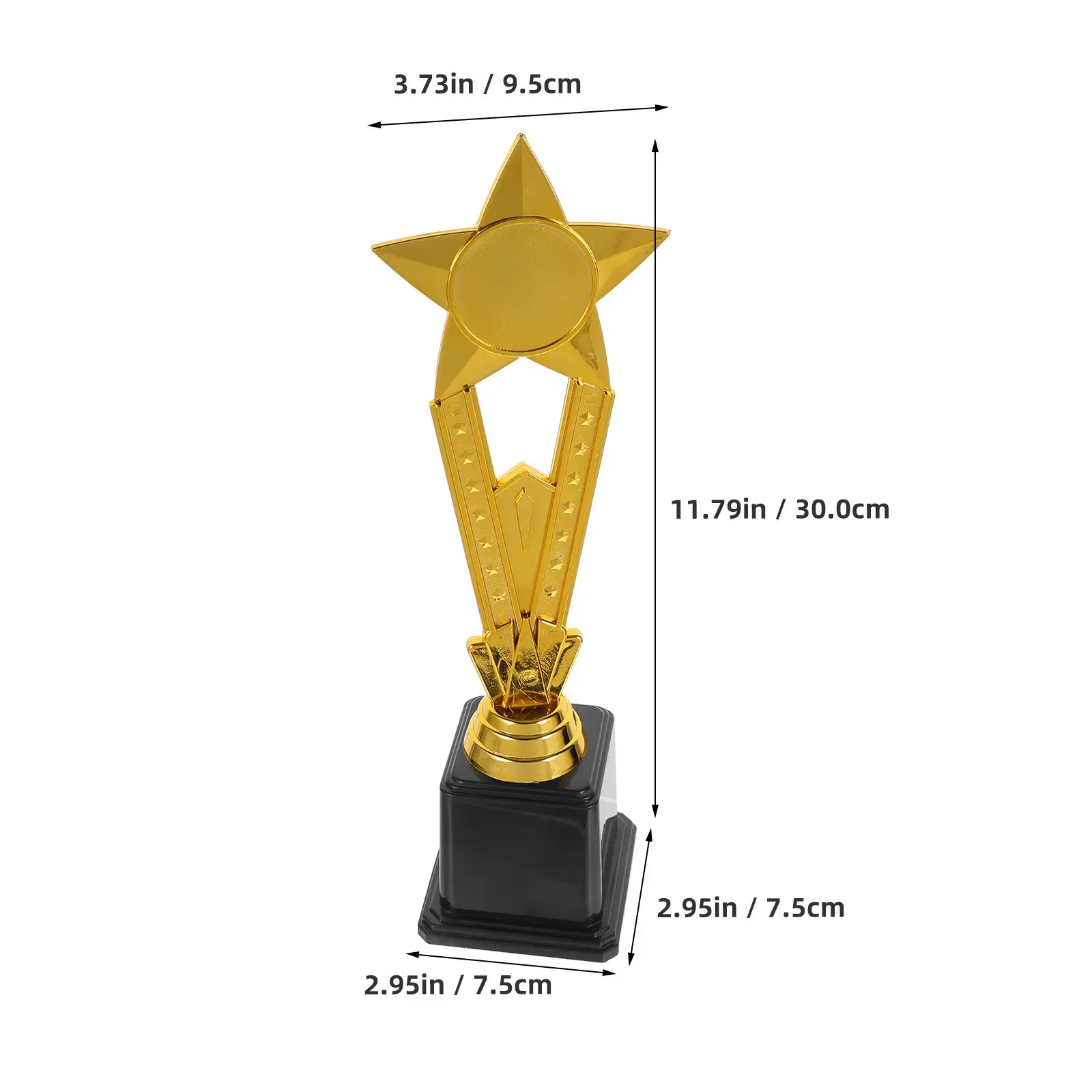 Plastic Gold Star Trophy Small Sports Trophy Cup Easy Maintenance Youth Football Soccer Awards Kindergarten Graduation Team view 3
