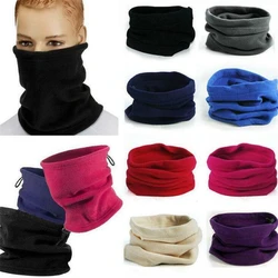 1Pc 3In1 Winter Unisex Women Men Sports Thermal Fleece Scarf Snood Neck Warmer Face Mask Beanie Hats High Quality