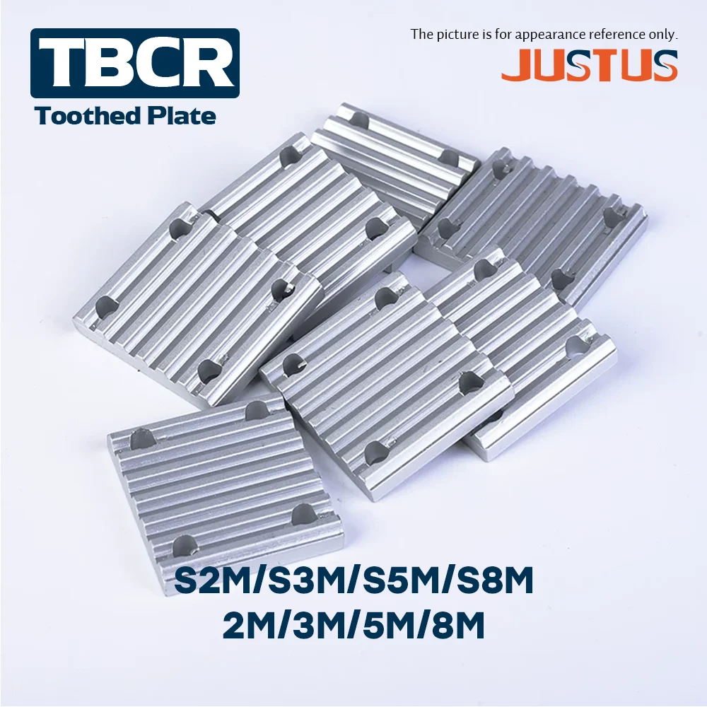 TBCR Single toothed plate S2M/S3M/S5M/S8M/2M/3M/5M/8M for open synchronous belt Fixed clip timing Belt connection Teeth plate