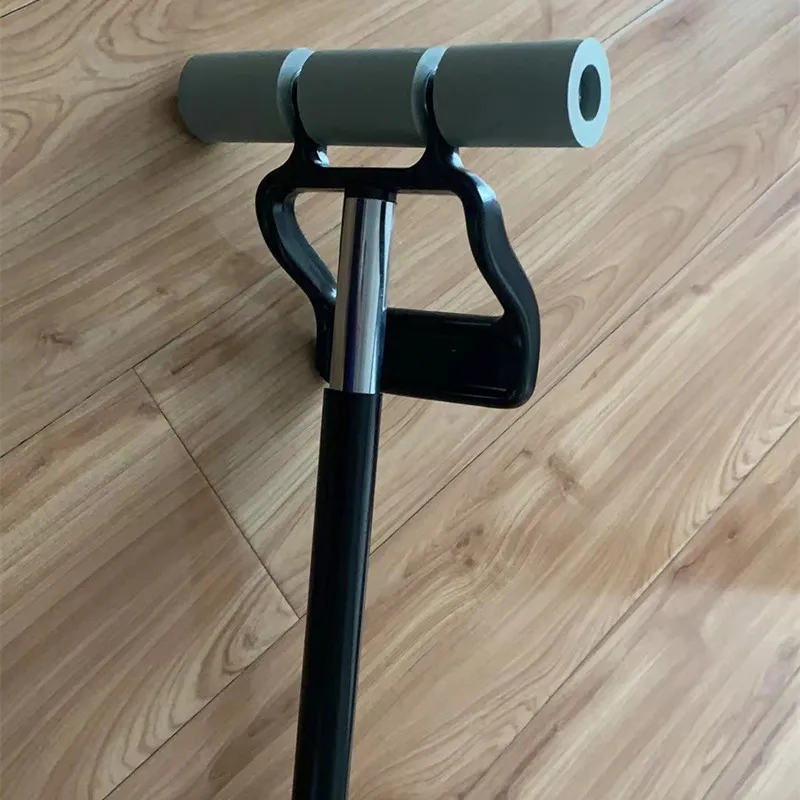 Pressure rollers for wallpaper and pvc floor with retractable pole