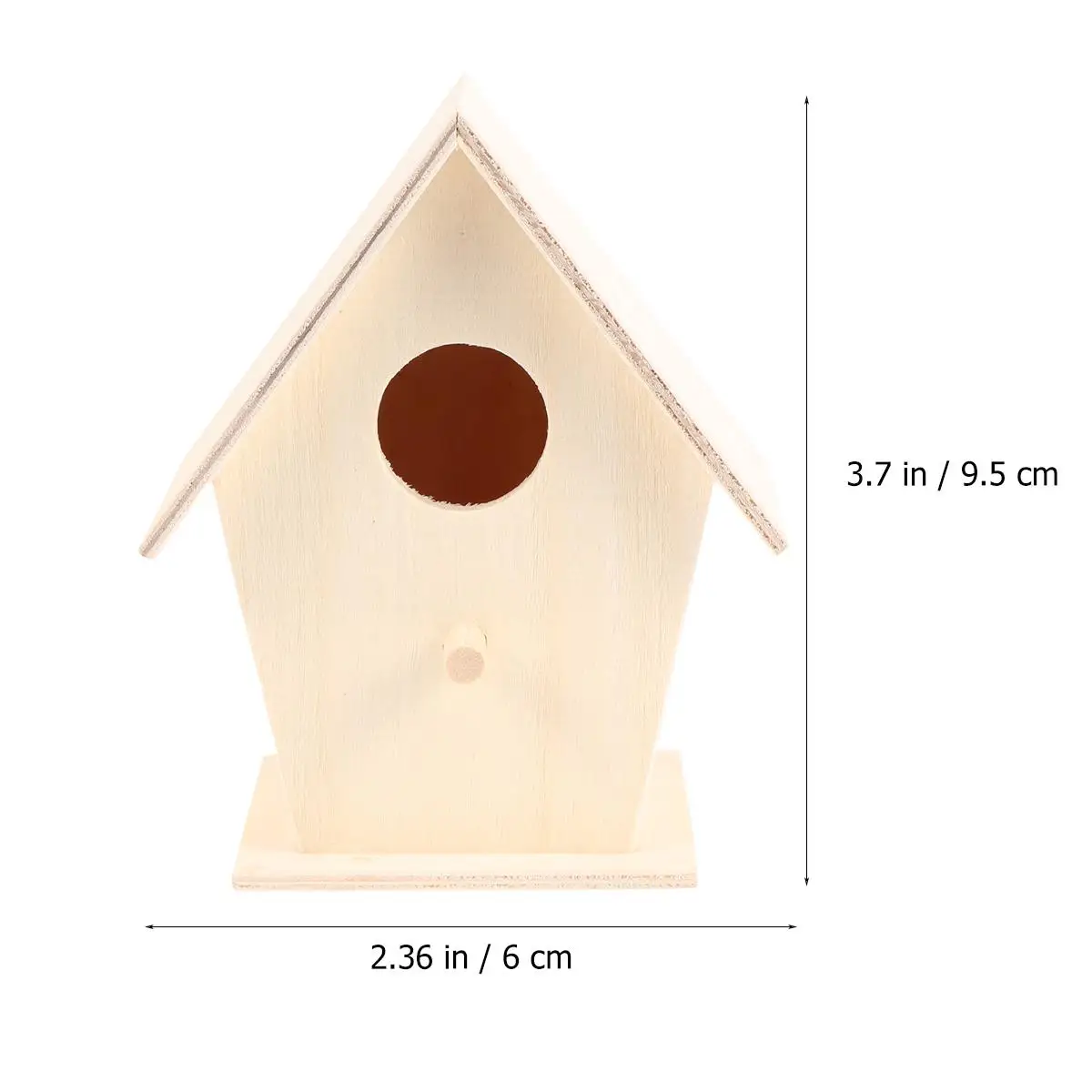 

6 Pcs Puzzle Toys DIY Painting Nest Small House Bamboo Educational Children Craft