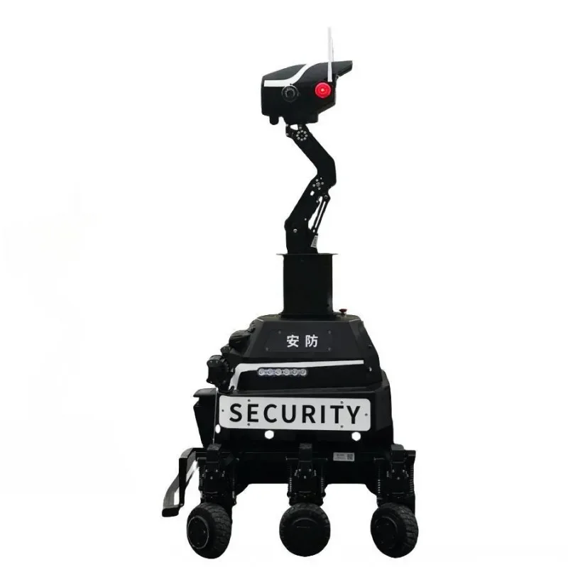 

Intelligent Outdoor Security Patrol Service Robot Atonomous Navigation Robot 5G AI Image Recognition Inspection Robot