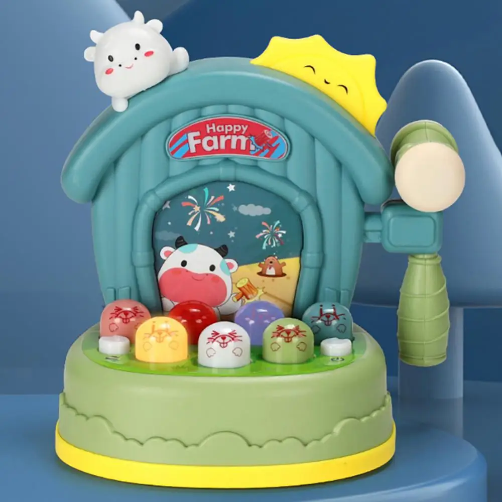 Juguete educativo para bebé, juego whack-a-mole, luces interactivas para padres e hijos, música para golpear, 13-24 meses