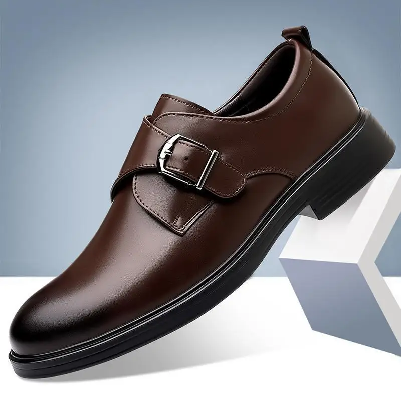 

Leather Men Loafers Fashion Man Casual Shoes Outdoor Slip on Flats Non-Slip Driving Shoe Business Moccasins Oxford Shoes 2026