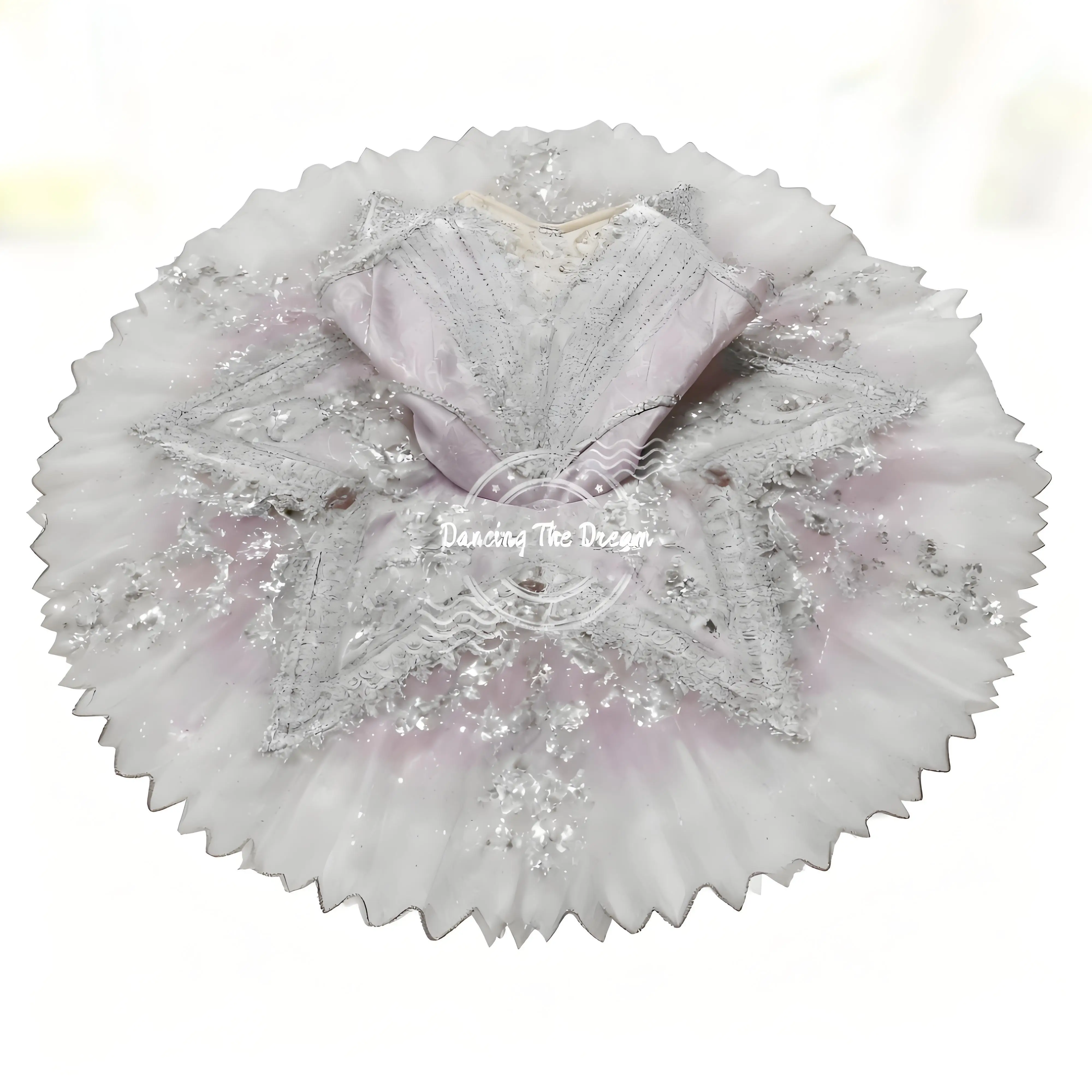 Estrella brillante - Tutú de ballet con motivo lavanda Vestido de ballet elegante y brillante con falda de tul con estampado de estrellas