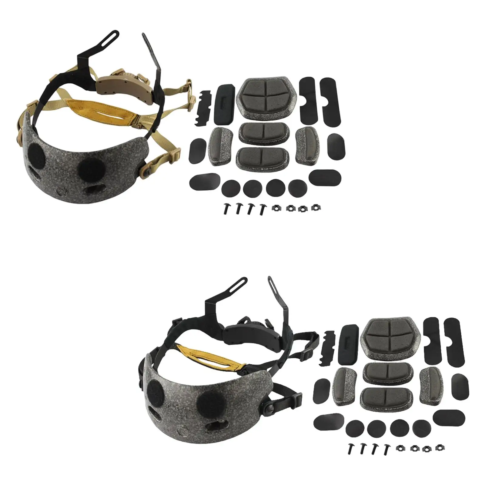 調整可能なヘルメットライナーキット、ファストヘルメット用内部フォームクッション