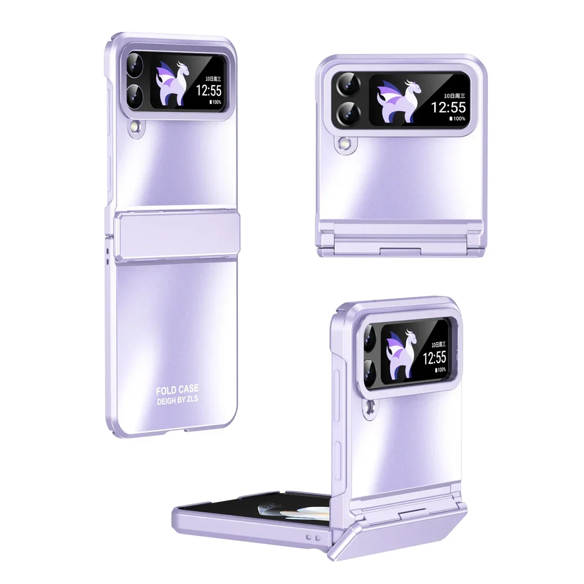 For Samsung Galaxy Z Flip 6,ZFlip 5,ZFlip4,ZFlip3 Case, Matte Skin-Friendly Hinge All-inclusive Shockproof Hard Back Cover Case