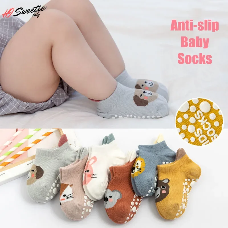 Baby Socks Spring Cute Cartoon Non-slip Baby Boys Girls Floor Socks Autumn Summer Socks  0-3 Years Old