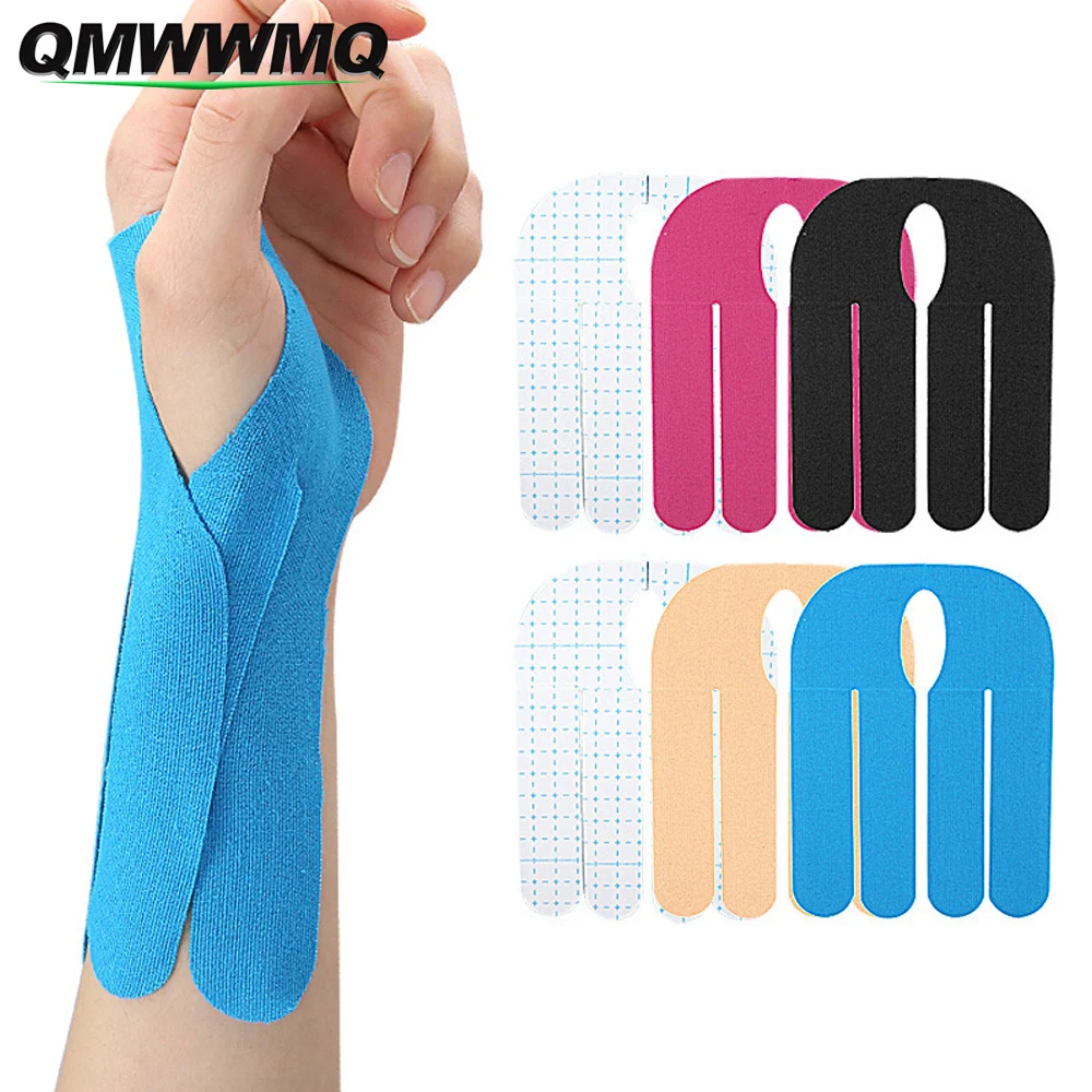 Sports Athletic Wrist Tape Precut Elastic Kinesiology Strips, 5/10/15/20PCS Hand Wrist Support for Baseball Bowling Exercise