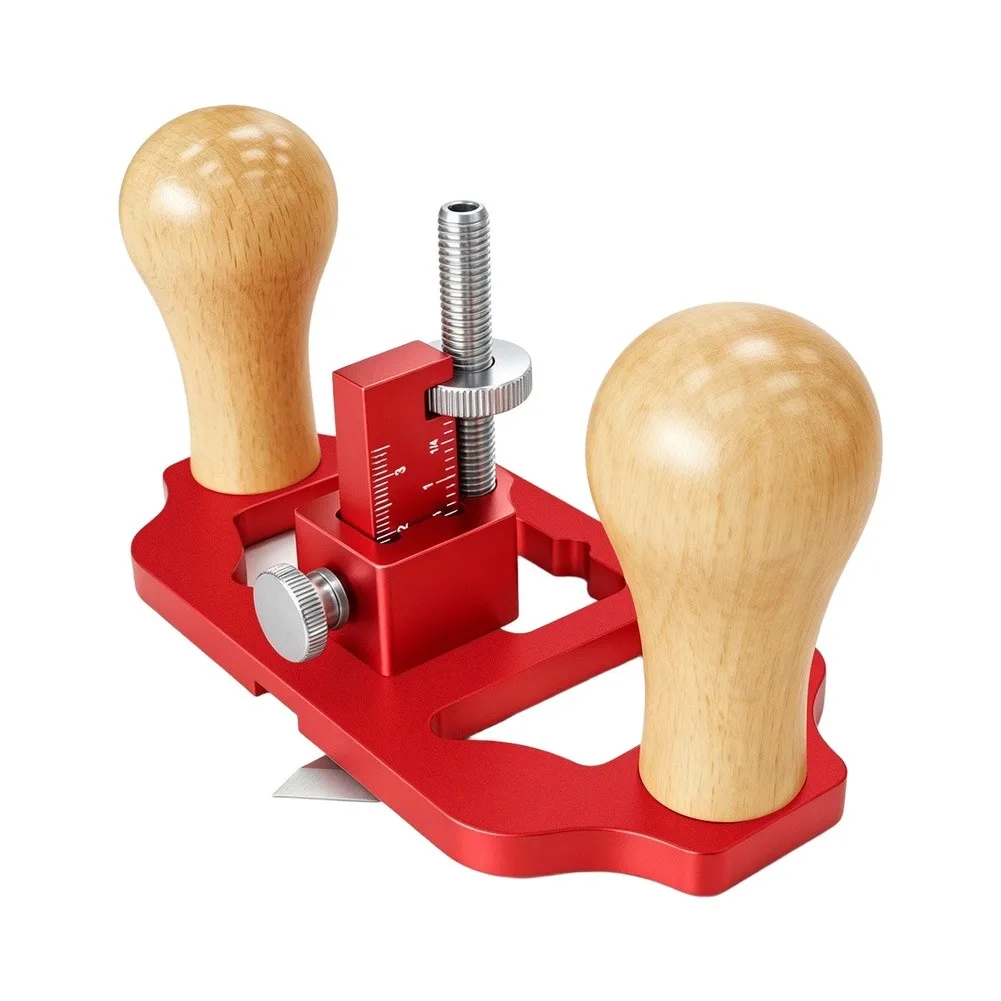 Router Plane Hand Wood Planer For Precision Cutting And Smooth Finishes With Ergonomic Grip In Red Alloy Construction