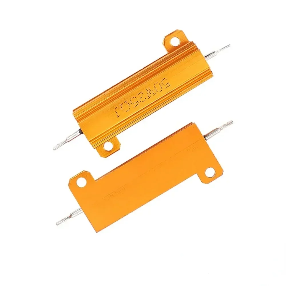 1PCS 10W 25W 50W 100W Aluminum Power Metal Shell Case Wirewound Resistor 1 0.33 6 8 10 20 100 1K ohm electronic components