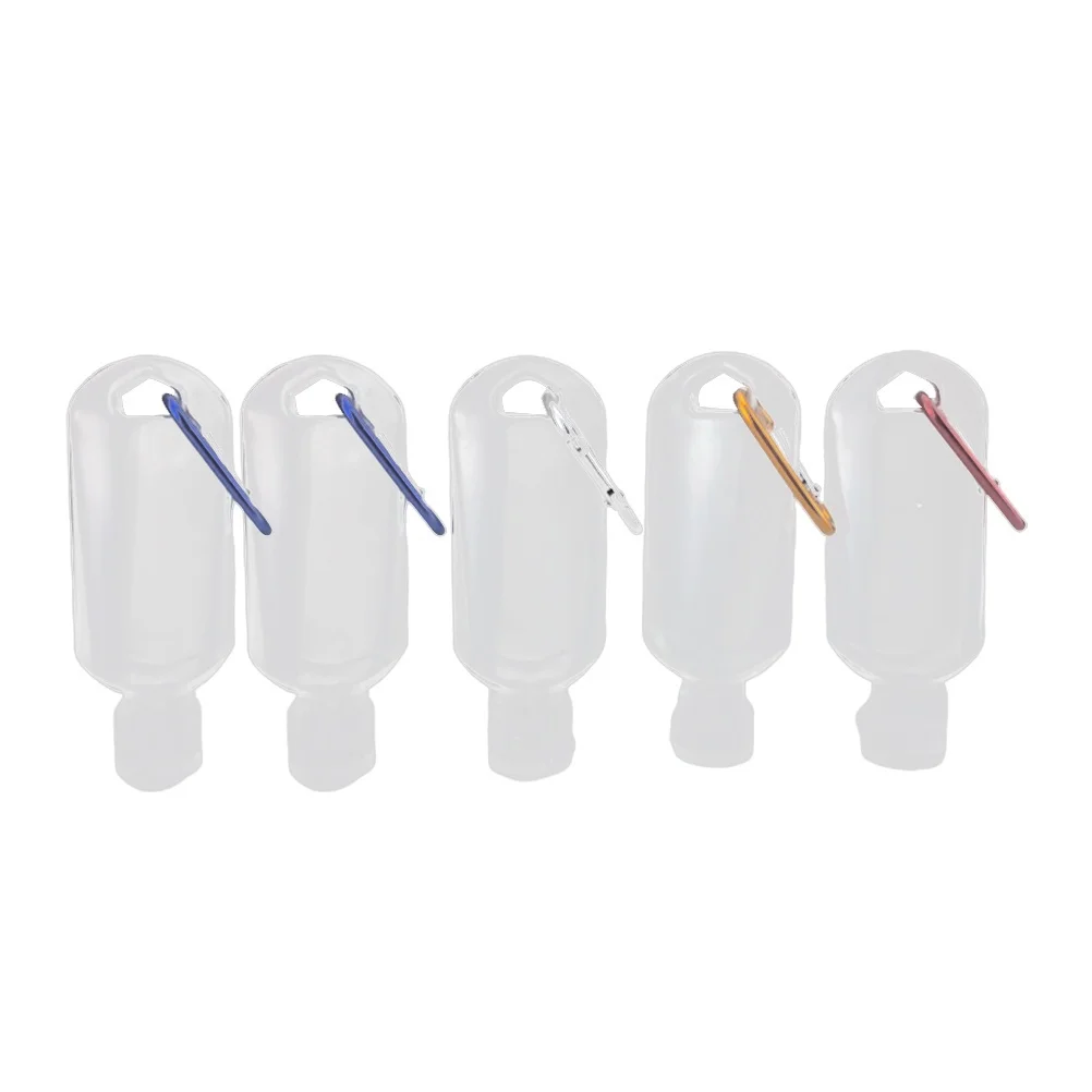 

6pcs 50Ml Hook Bottles Refillable Travel Size Press Containers For Shampoo Body Wash Lotion Sunscreen Outdoor Sports Trip