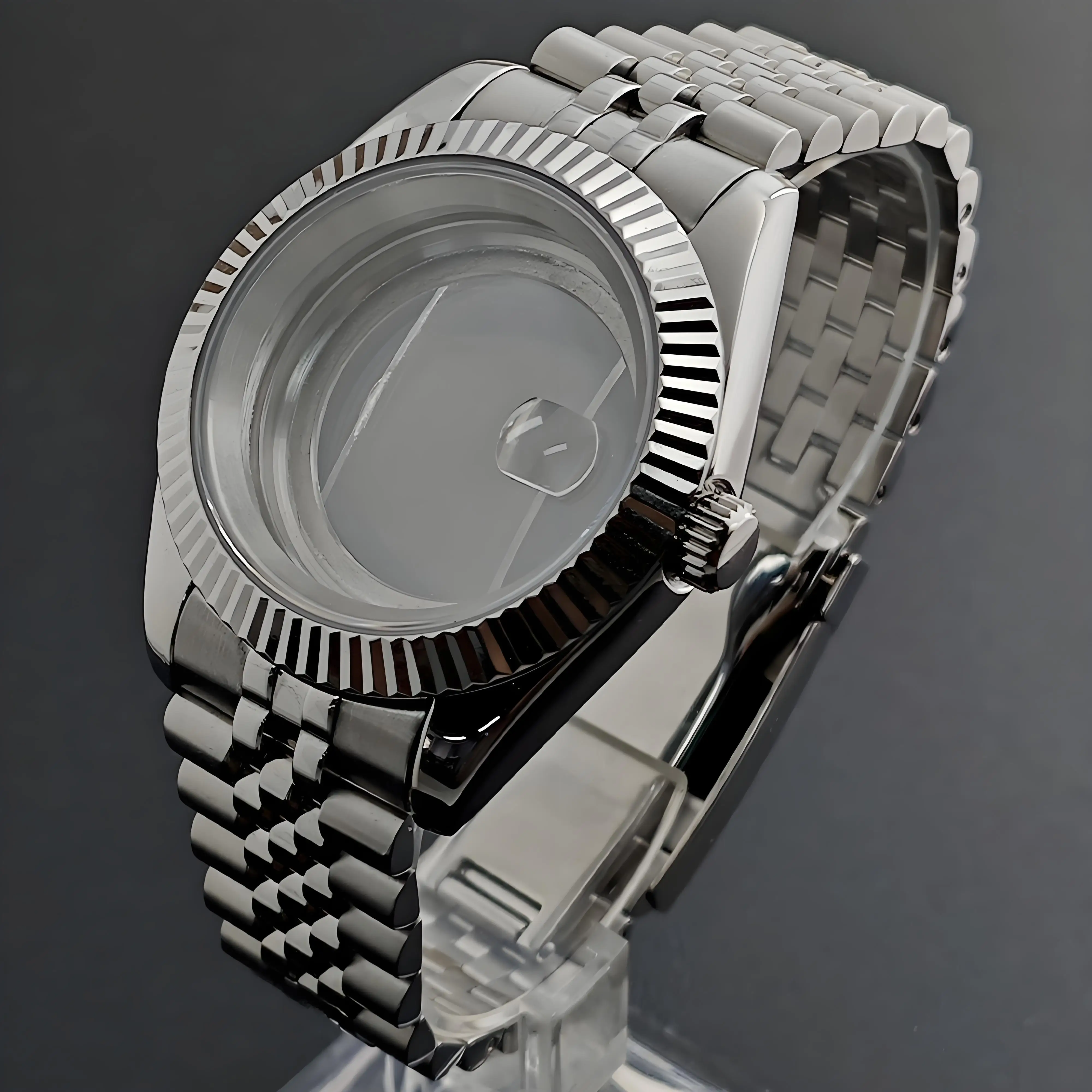

NH35 41mm Watch Case Stainless Steel Sapphire Glass Fit NH35 NH36 Movement 20mm Strap Watch box Men‘s Watch Parts