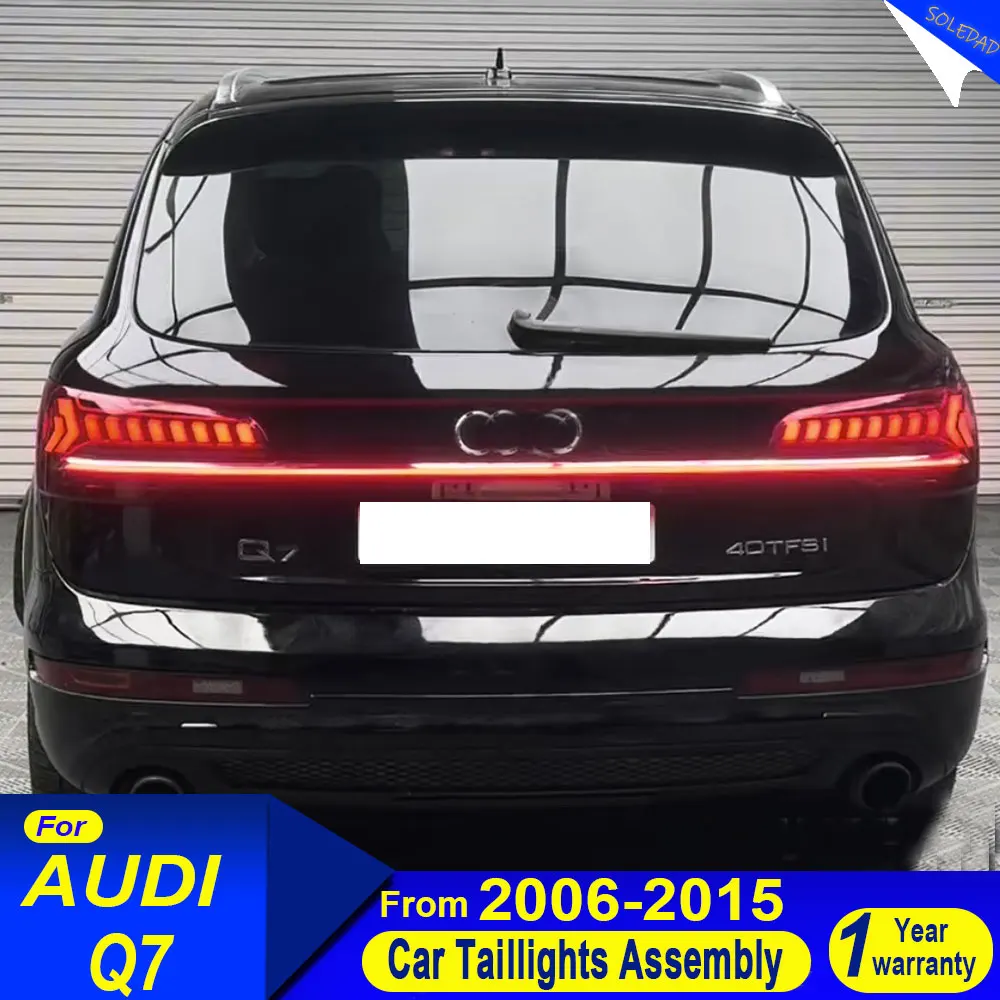 Car Taillight For Audi Q7 LED Tail Light 2006 2007 2008 2009 2010-2015 Q7 Rear Fog Brake Turn Signal Automotive Accessories