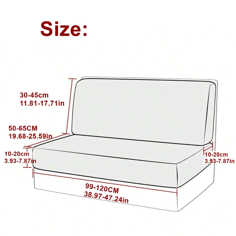 2pcs/set Jacquard RV Dinette Sofa Cover Anti-Slip Anti-dirty Stretch Camper Dinette Sofa Cushion Cover for Camper Car Restaurant