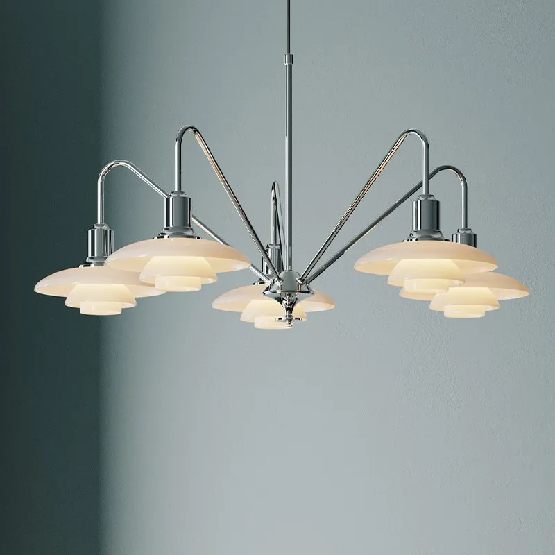European Style Wrought Iron Chandelier Living Room Lamp Simple Dining Room Lamp Bedroom Lamp Modern High Sense Lighting
