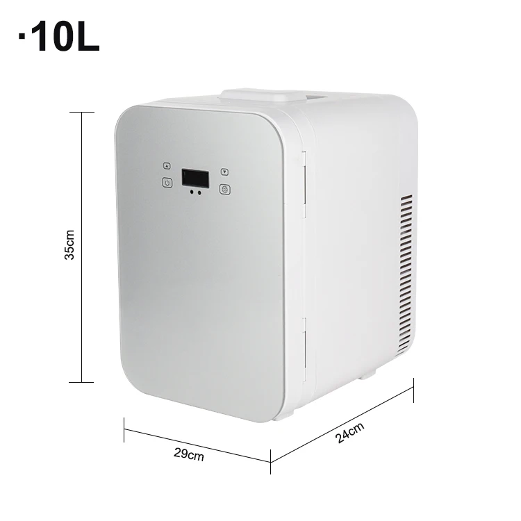 디지털 디스플레이가 장착된 10L 미니 냉장고소형 쿨러 박스 실내 실외 냉장고