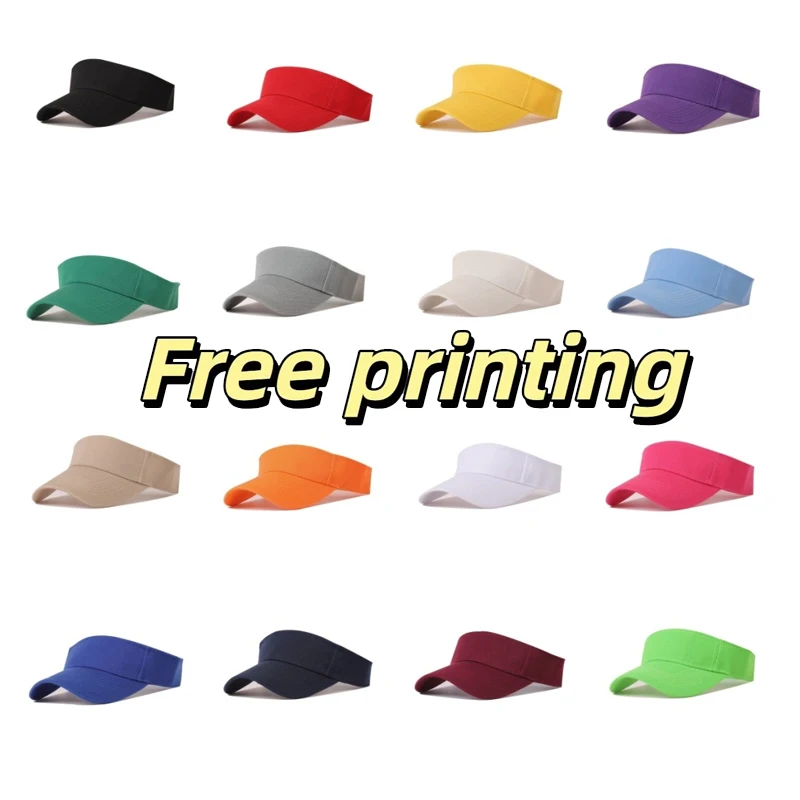 Custom Cap Print With Logo Personalized Design Men Women Summer Running Golf Empty Top Hat Activity Competition Sunshade Hat