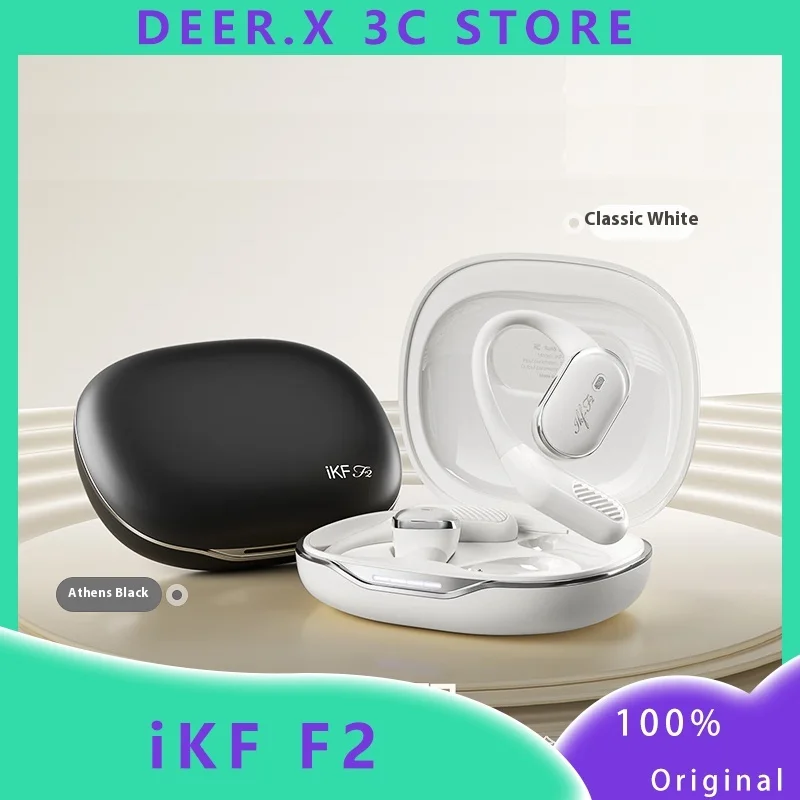 

IKF F2 Wireless Bluetooth Earphones Hanging Ear Type Non In Ear Waterproof Call Noise Reduction Stereo Sports Music Earphones