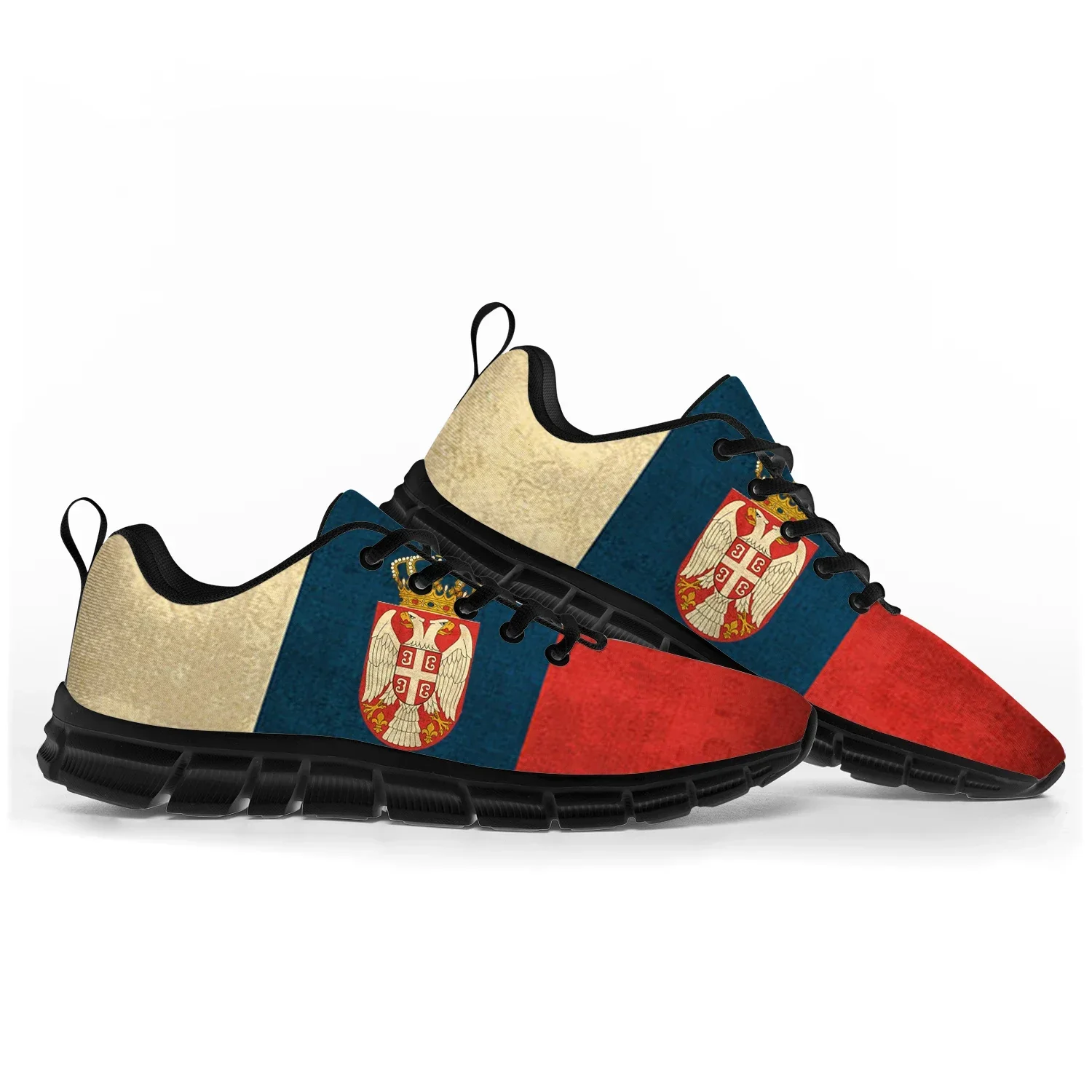 

Спортивная обувь с сербским флагом, мужские и женские кроссовки для подростков, Serbia, повседневная обувь для пар высокого качества на заказ