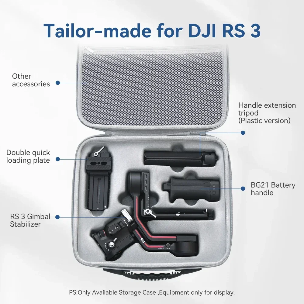 Shoulder Bag for DJI Ronin RS3 Storage Case Gimbal Accessories Protective Travel Handbag RS 3 Hard Shell Waterproof Carrying Box