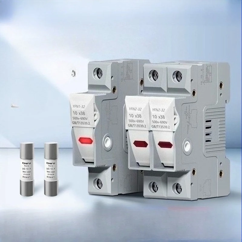 

Fuse Base RT18-32X/63X with Lamp Holder Seat Box 2P10X38 RO15 Fuse Core