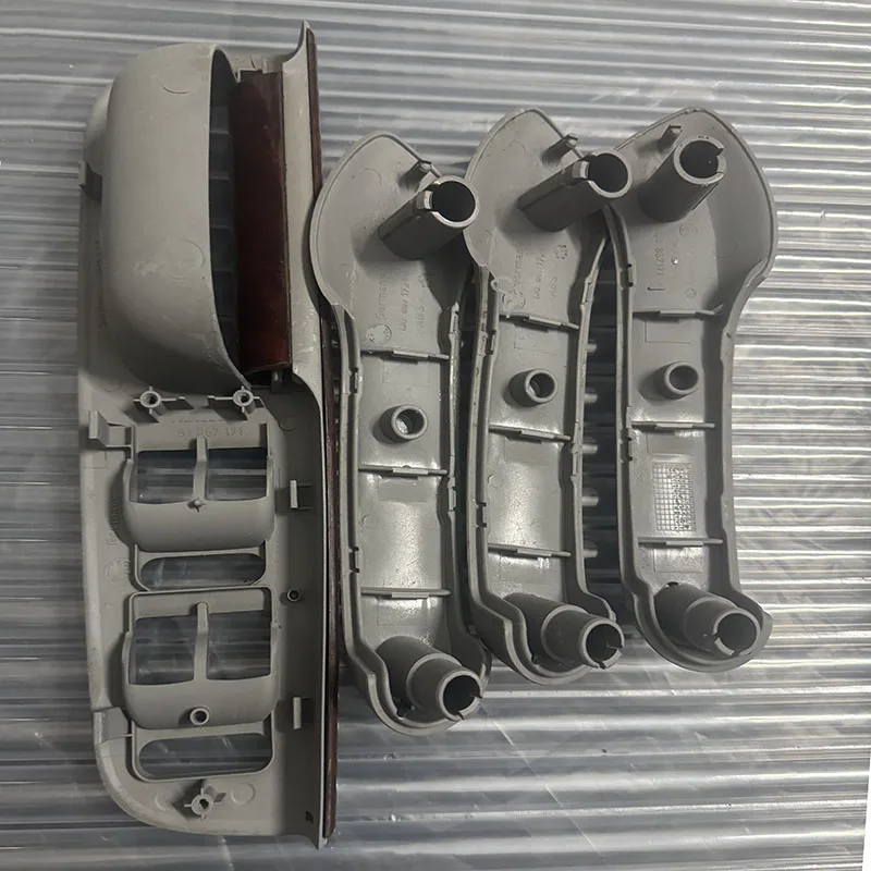 Manija de puerta delantera trasera izquierda derecha del coche, embellecedor central óptico para VW Bora Golf 4 MK4 Jetta 1999-2004