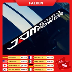JDM-pegatinas decorativas para parabrisas de coche, vinilo impermeable que no se decolora, calcomanías de carreras japonesas personalizadas de gran tamaño