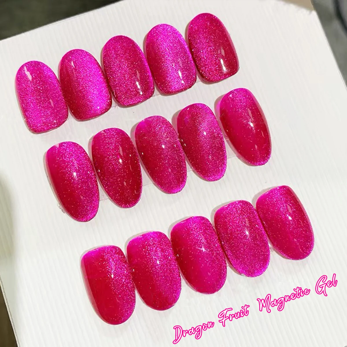 Esmalte de uñas de Gel magnético Dragon Fruit Cat, 10ml, Ultra brillante, rojo, magnético, semipermanente, barniz de Gel UV para remojar, suministros de uñas DIY