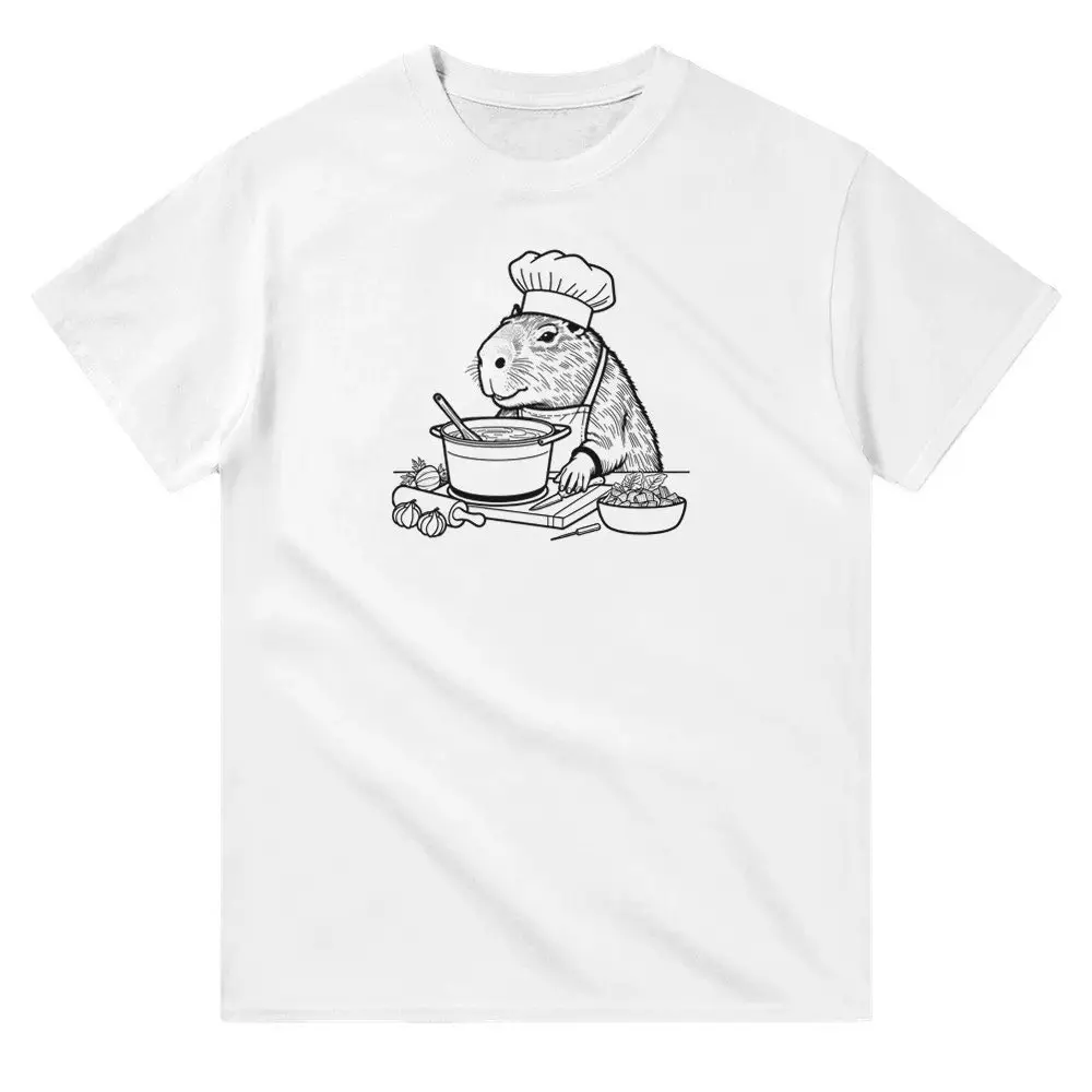 

Capybara Cooking T Shirt Animal Lover Funny S For Him Her