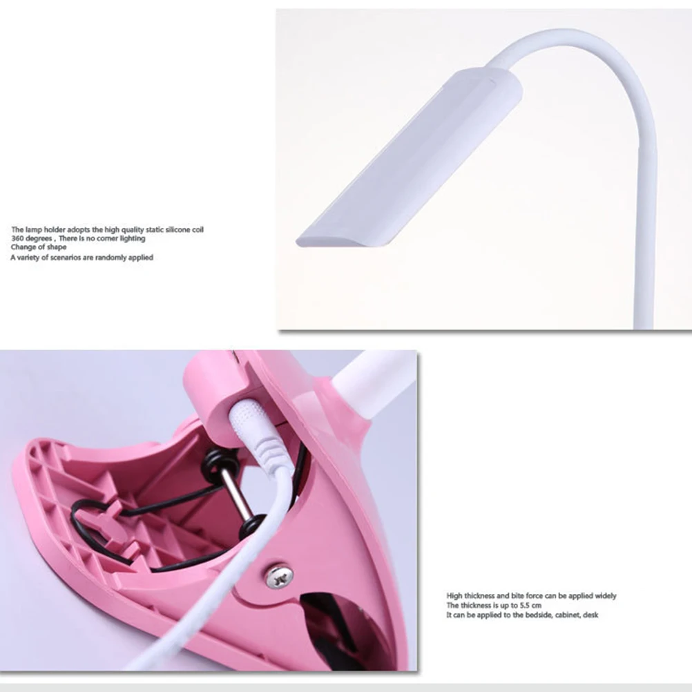 

Touch Dimming LED Desk Light Reading Lights Bedside Lamp Dimmable Plastic Eye Protection
