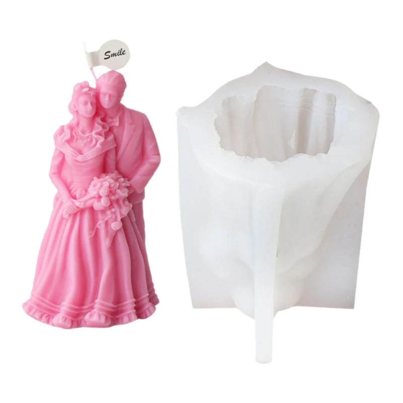 

Fast Reach Moulds Groom and Bride Silicone Mold Suitable for Soap