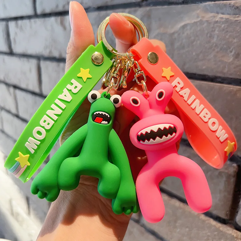 Potdemiel new cartoon rainbow friend doll Keychain Car pendant personalized cute bag small ornaments