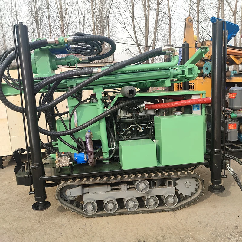Customized Pneumatic 160 Geotechnical Drill Rig 200m Water Well Exploration