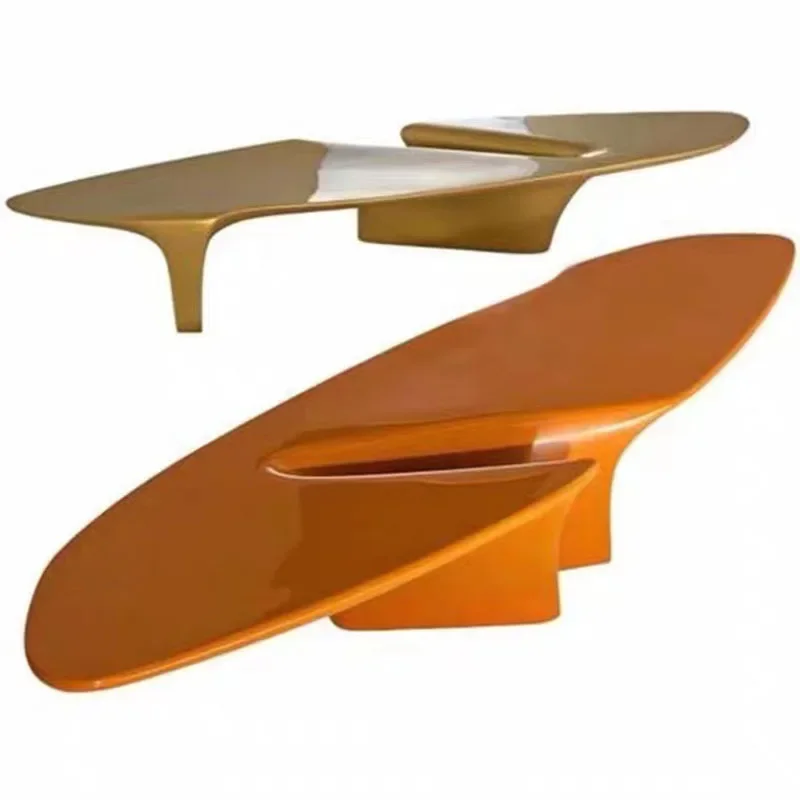 

Retro wabi-sabi wind, modern special-shaped side table Internet celebrity coffee table hall coffee table