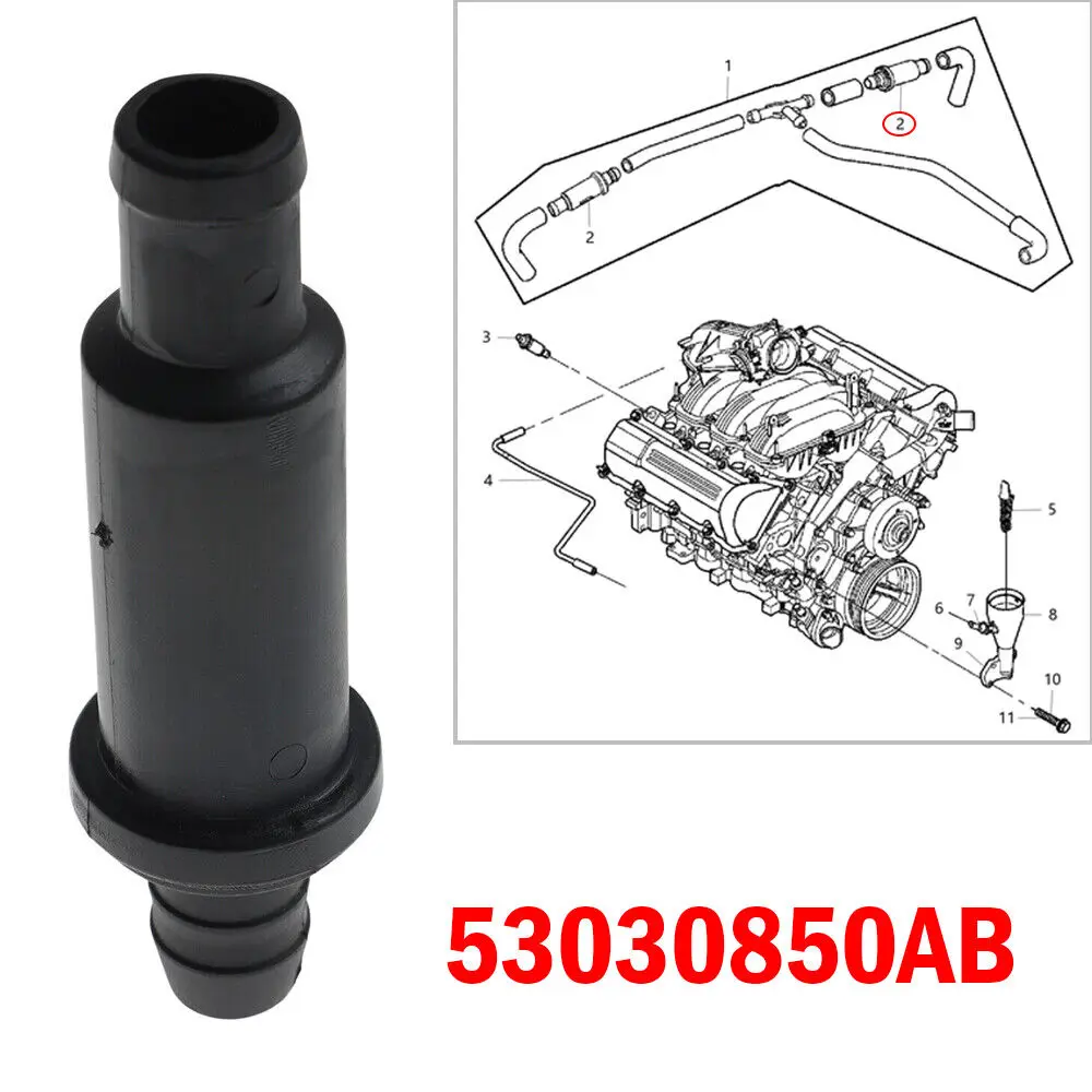 

For Jeep Grand Cherokee 2002-2004 Dodge Ram 1500 2002-2005 Dakota 2002-2007 53030850AB Engine Crankcase Vent Valve 4.7L Car Part
