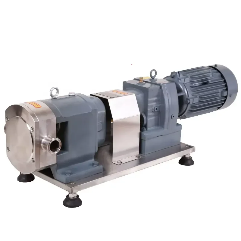 Stainless Steel Positive Displacement Rotary Cam Pump with Gear Reducer