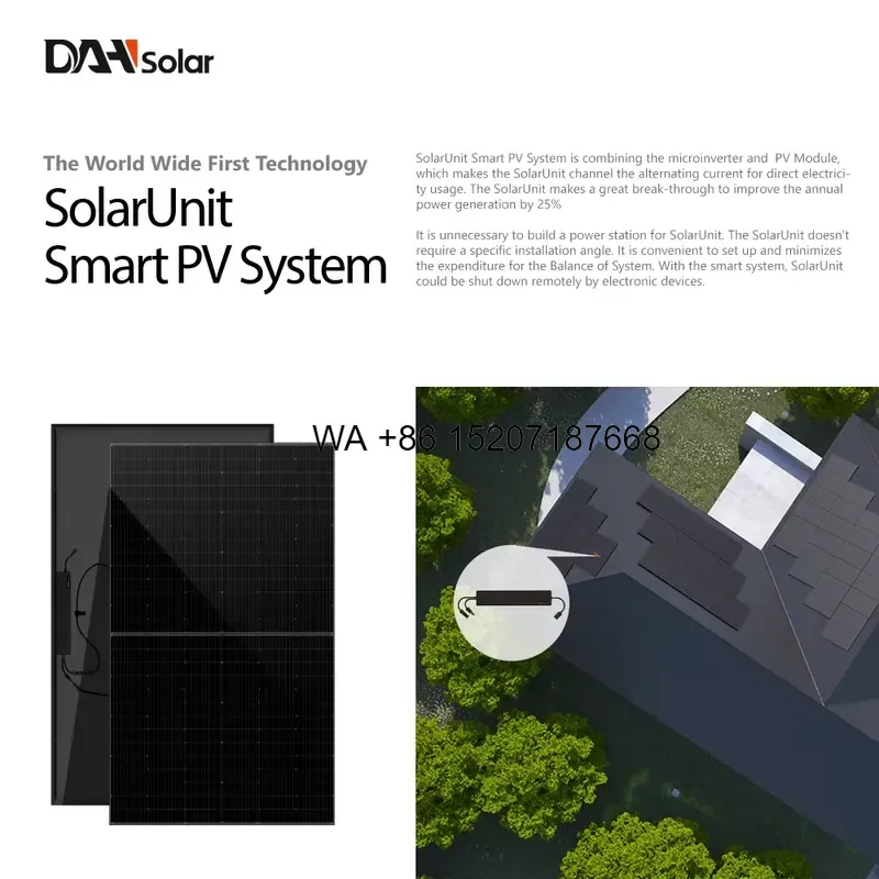 Wmwmnu for DAH SolarUnit Balcony Power Plant 800W Micro Inverter Plug-in Balcony Solar System for EU Market