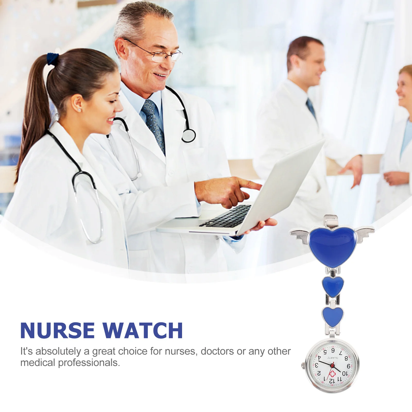 

Quartz Pocket Watch Large Dial Nurse Watch Lightweight Hanging Timepiece For Doctors Students Medical Staff Gift