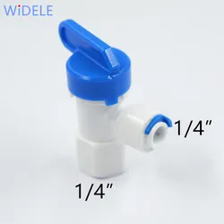 WiDELE Tank Ball Valve 1/4 Inch FPT X 1/4 Inch Quick Connect Pipe-Suitable for Reverse Osmosis Ro Tank