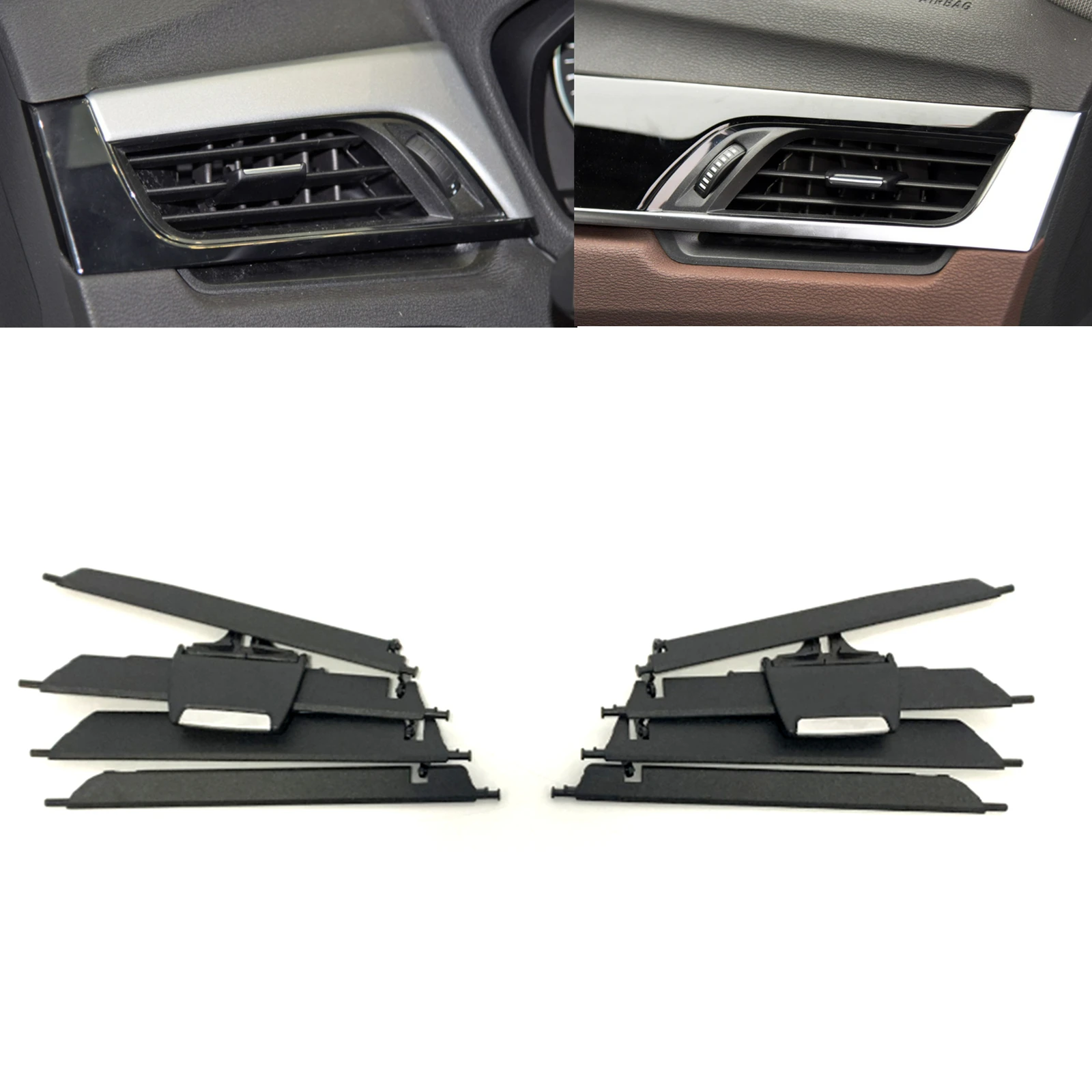 For BMW X1 F48 F49 X2 F39 2 Series Station Wagon F45 F46 Side A/C Air Conditioning Vent Outlet Frame Cover Grille Repair Kit