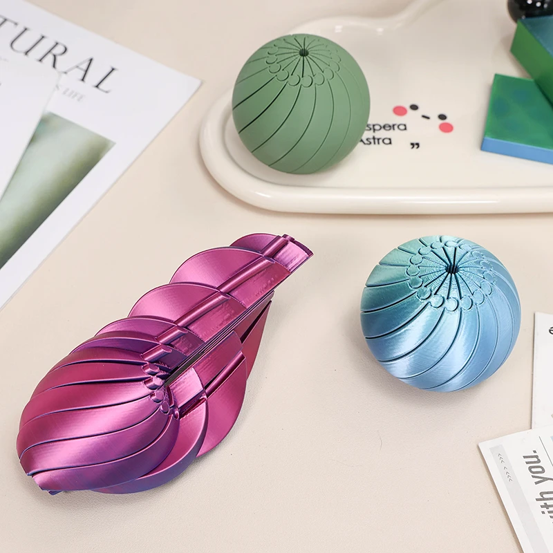 Palla Antistress Stampata in 3D, Spinner da Dito, Giocattolo per Decompressione, Regalo Antistress