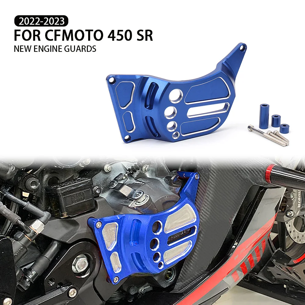 

Motorcycle Accessories Aluminium Engine Frame Cover Engine Side Protection For CFMOTO 450SR 450sr 450 SR 2022 2023